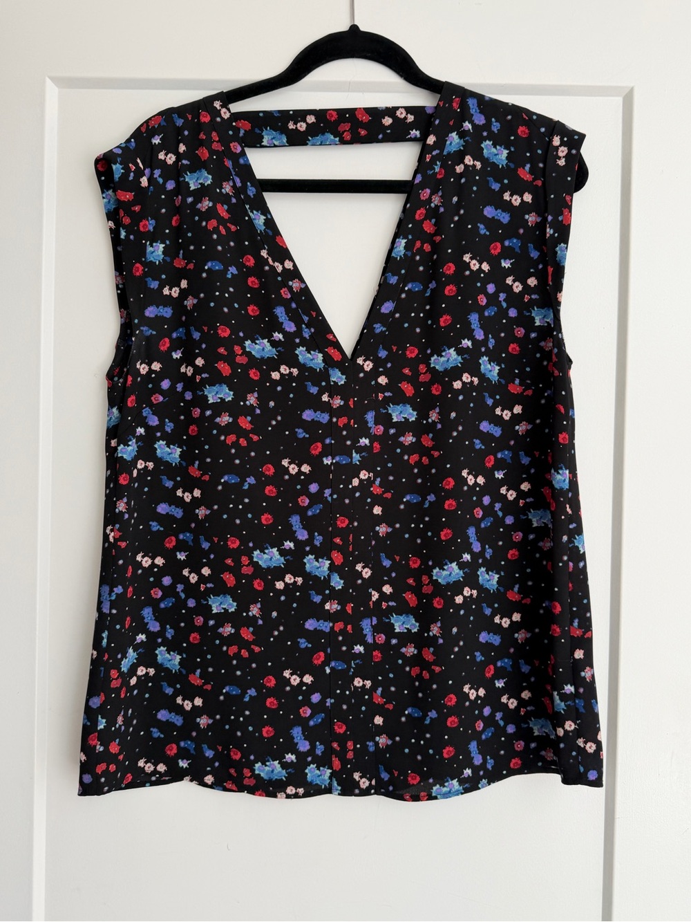 Rebecca Minkoff Sleeveless Floral Blouse, Women’s Size Medium